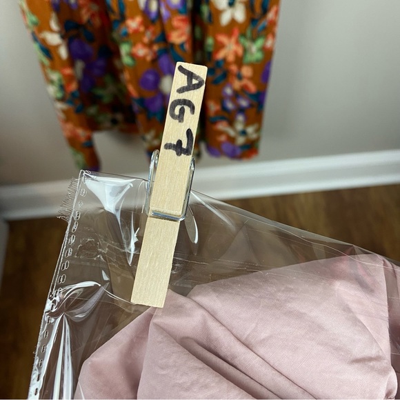 English Factory Tiered Midi Dress in dust pink pockets - Picture 9 of 10